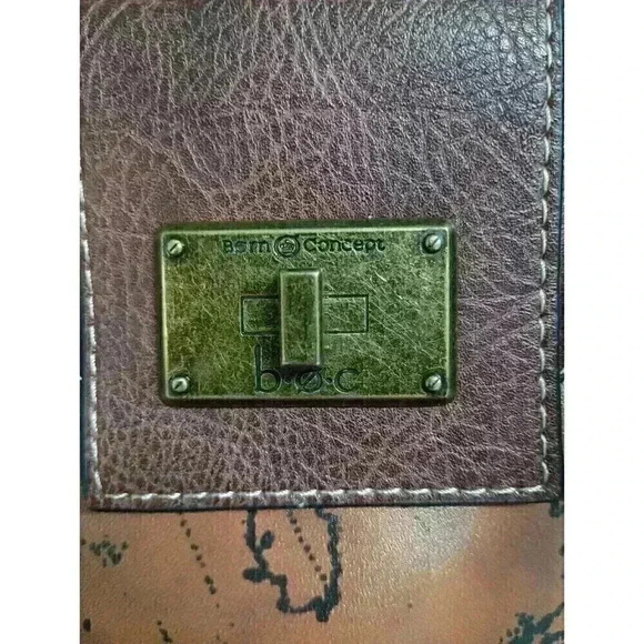 B.O.C Born Concepts World Map Faux Leather Purse Over The Shoulder Handbag - Picture 2 of 12